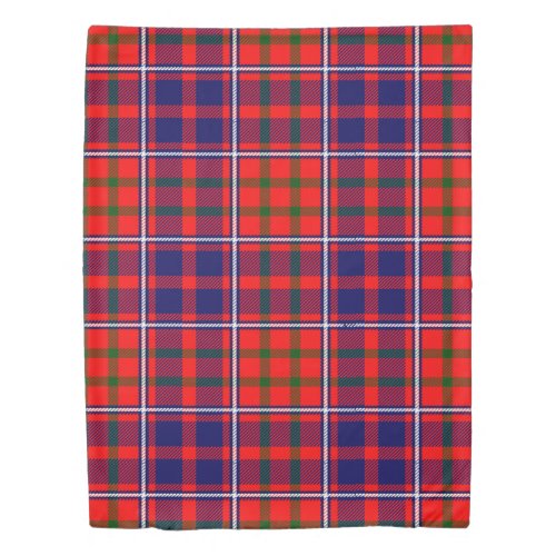 The Clan Cameron Of Lochiel Modern Tartan Plaid Duvet Cover