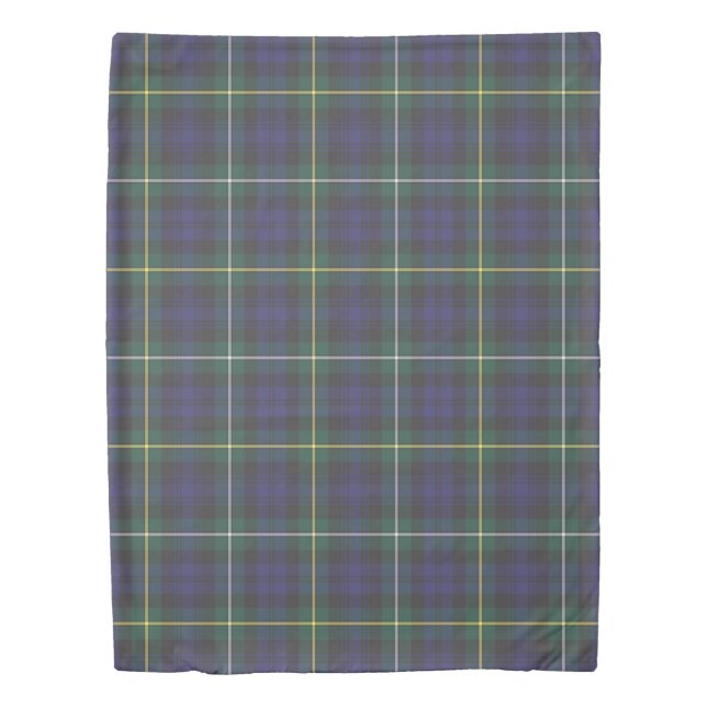 The Clan Campbell Argyll Modern Tartan Plaid Duvet Cover (Front)
