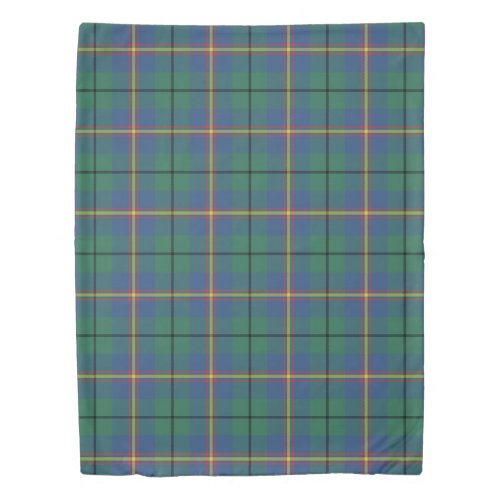 The Clan Carmichael Ancient Tartan Plaid Duvet Cover