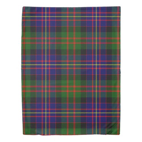 The Clan Chalmers Tartan Plaid Duvet Cover