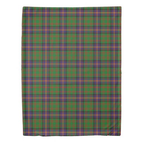 The Clan Cochrane Hunting Tartan Plaid Duvet Cover