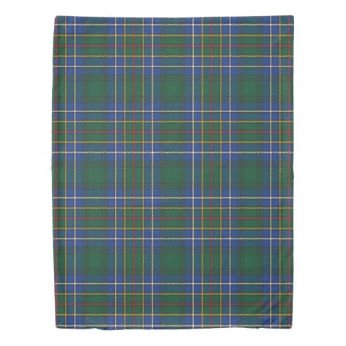 The Clan Cockburn Ancient Tartan Plaid Duvet Cover