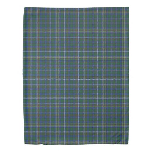 The Clan Cockburn Modern Tartan Plaid Duvet Cover