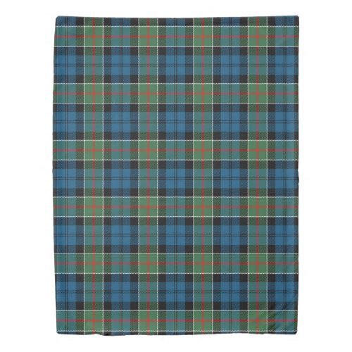 The Clan Colquhoun Ancient Tartan Plaid Duvet Cove