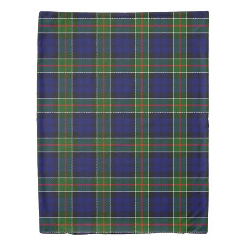 The Clan Colquhoun Modern Tartan Plaid Duvet Cover