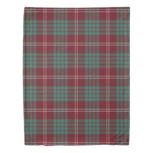 The Clan Crawford Tartan Plaid Duvet Cover