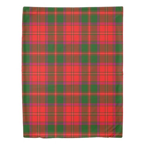 The Clan Crief Tartan Plaid Duvet Cover