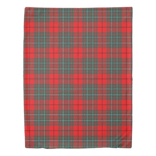 The Clan Cumming Tartan Plaid Duvet Cover