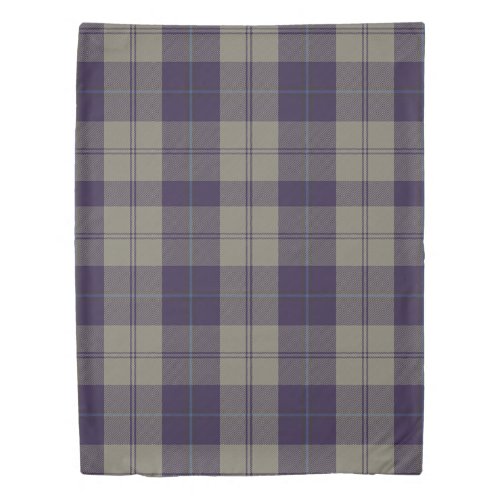 The Clan Cunningham Dress Blue Tartan Plaid Duvet Cover