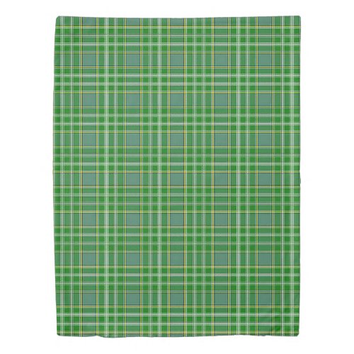 The Clan Currie Tartan Plaid Duvet Cover