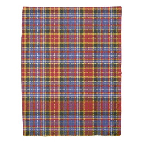 The Clan Dalrymple Orginal Tartan Plaid Duvet Cover