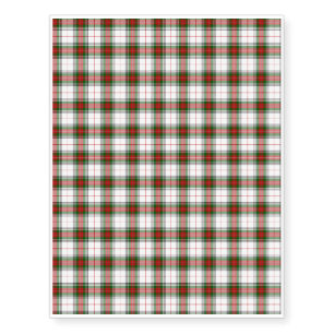 The Clan Steward Tartan - 2 Temporary Tattoos