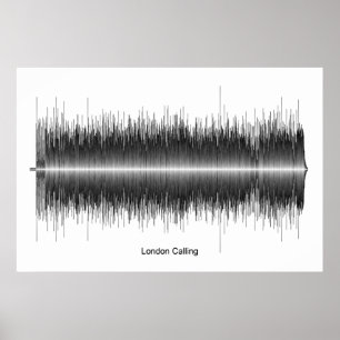 The Clash London Calling Soundwave Art Poster