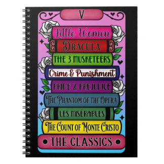 The Classic books tarot notebook