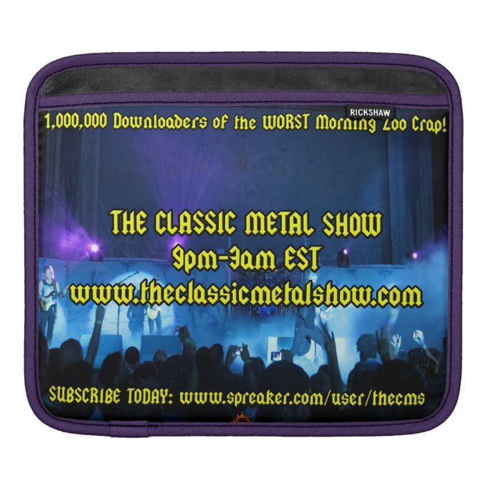 The Classic Metal Show iPad Case Sleeve For iPads