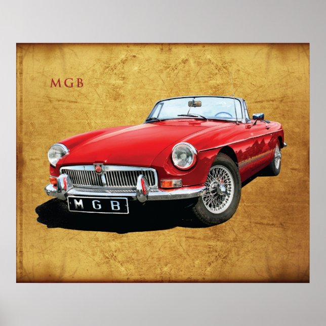 The Classic MG MGB roadster Poster (Front)