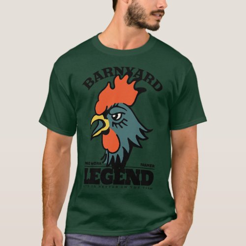 The Classic Roosterof Barnyard T_Shirt