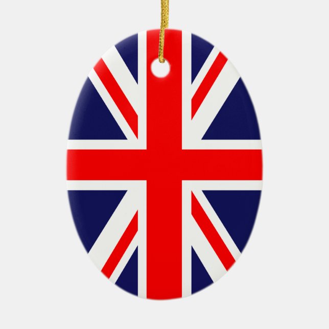 The Classic Union Jack Ceramic Ornament (Front)