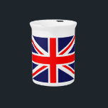 The Classic Union Jack Drink Pitcher<br><div class="desc">The Union Flag, or Union Jack, is the national flag of the United Kingdom. It is so called because it combines the crosses of the three countries united under one Sovereign - the kingdoms of England and Wales, of Scotland and of Ireland (although since 1921 only Northern Ireland has been...</div>