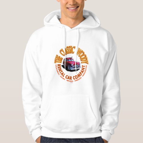 The Classic Woody Rental Car Company Logo Hoodie