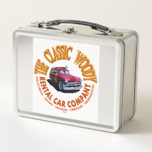 The Classic Woody Rental Car Company Logo Ver2.0 Metal Lunch Box
