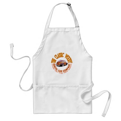 The Classic Woody Rental Car Company Logo Ver 30  Adult Apron