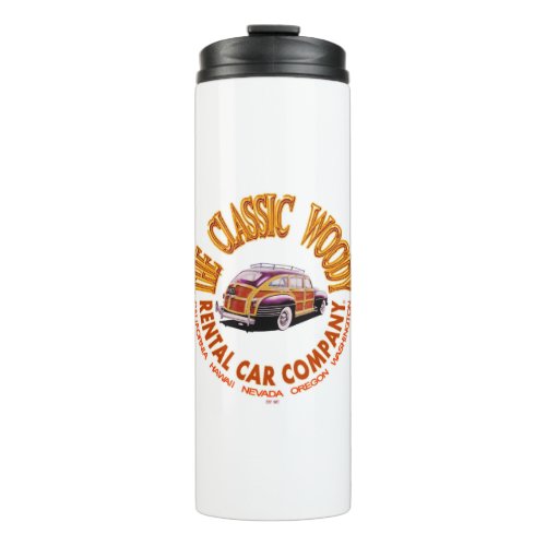 The Classic Woody Rental Car Company Logo Ver 30 Thermal Tumbler