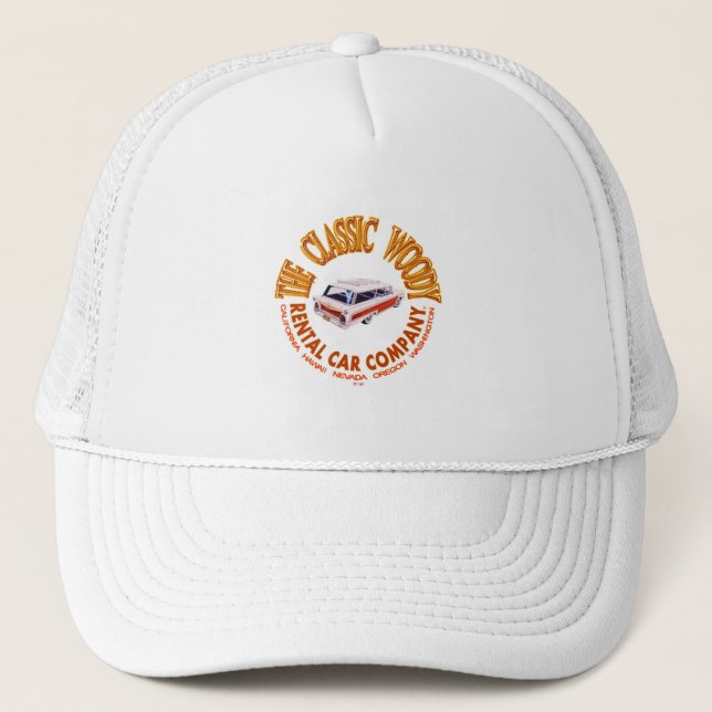The Classic Woody Rental Car Company Trucker Hat (Front)
