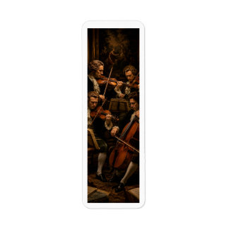 The Classical String Quartet - Vintage Oil Paintin Label