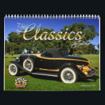The Classics Car Calendar<br><div class="desc">12 months of vintage,  classic automobiles from days gone by. Retro in style. Big and beautiful. The Classic Car Calendar.</div>
