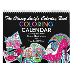 The Classy Ladys Coloring Book | Color This Fun Calendar