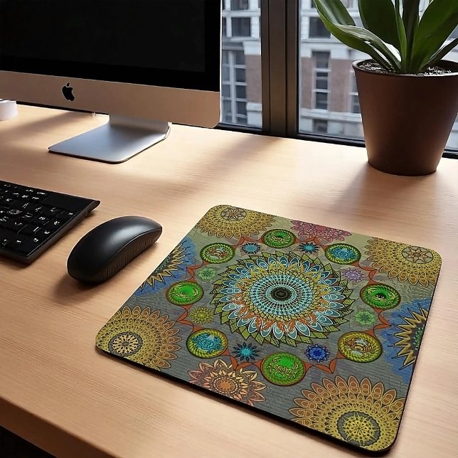 The Claws of Brachyura symbolic mandala art Mouse Pad (Creator Uploaded)