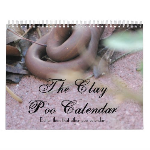 The Clay Poo Calendar