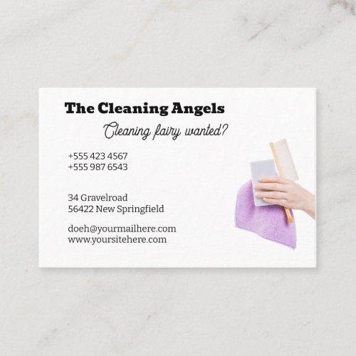 The Cleaning Angels 1 _ cleaning _ housekeeping Business Card