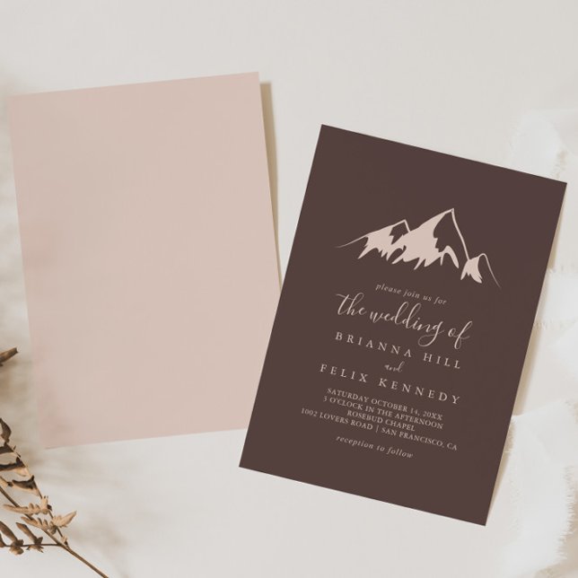 The Clear Mountain Country Wedding Of Invitation (Creator Uploaded)