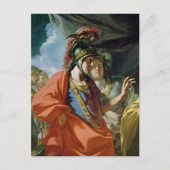 The Clemency of Alexander the Great Postcard (Front)