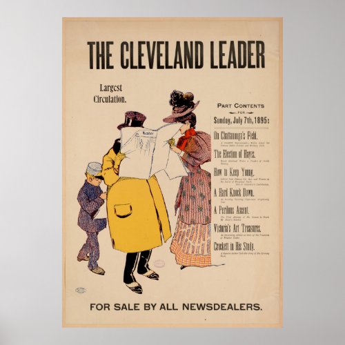 The Cleveland Leader Newspaper Poster