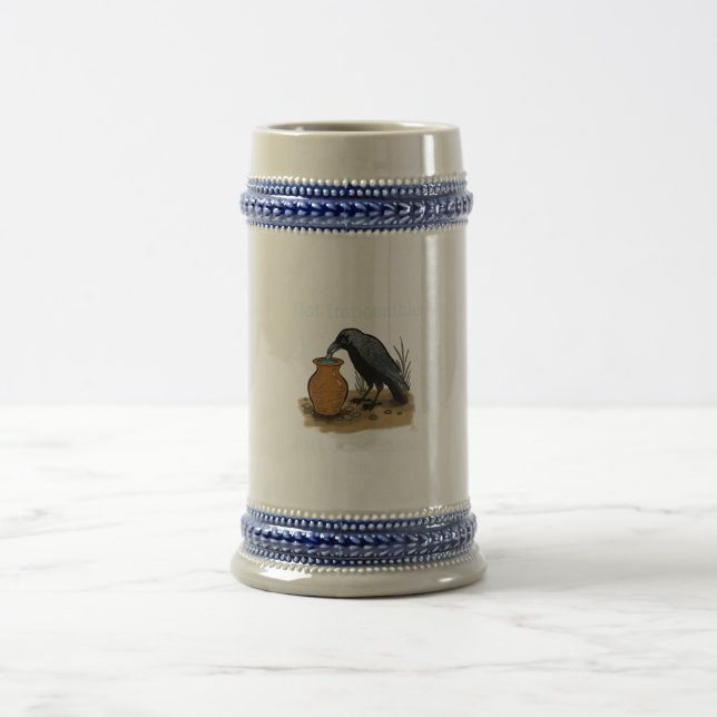 The Clever Crow: Not Impossible Beer Stein (Center)