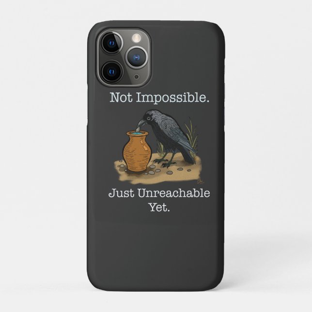 The Clever Crow: Not Impossible Case-Mate iPhone Case (Back)