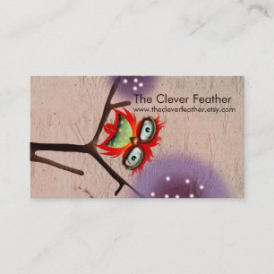 The Clever Feather ( Futura Typo ) Business Card