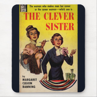 The Clever Sister 1950s pulp novel cover Mouse Pad