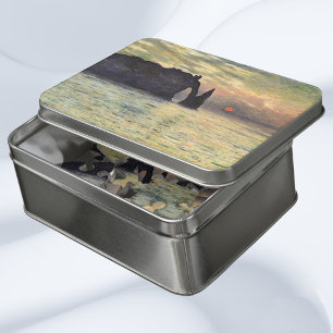 The Cliff Etretat, Sunset by Claude Monet Jigsaw Puzzle