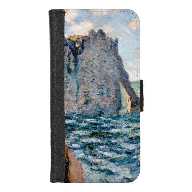 The Cliff of Aval, Monet iPhone Wallet Case (Front)