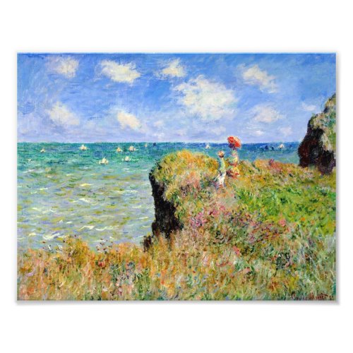 The Cliff Walk At Pourville Claude Monet Photo Print