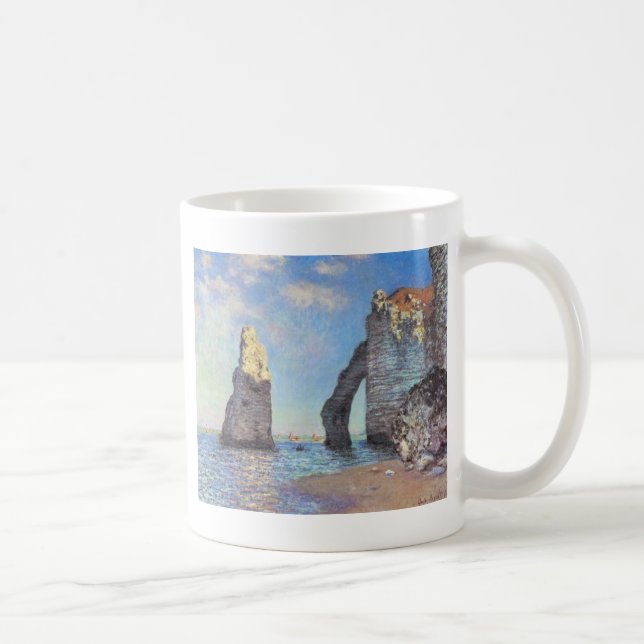 The Cliffs at Etretat - Claude Monet Coffee Mug (Right)