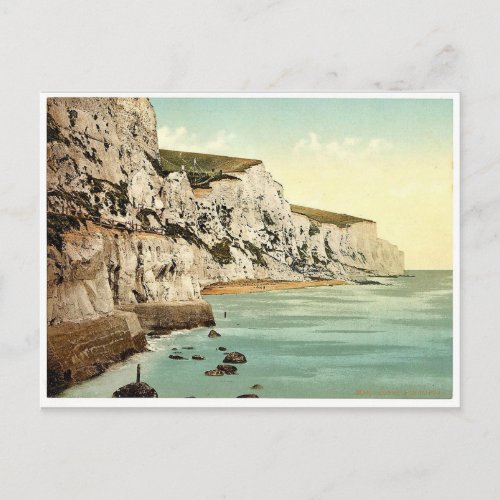 The Cliffs Dover England classic Photochrom Postcard