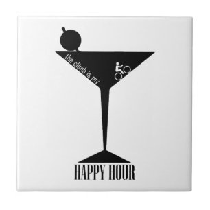 The Climb Is My Happy Hour Ceramic Tile