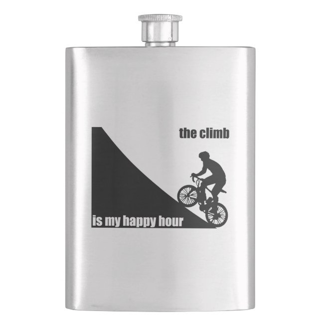 The Climb Is My Happy Hour Flask (Front)