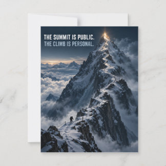 The Climb Is Personal Note Card
