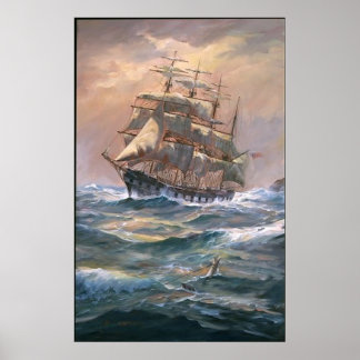 The Clipper 'Placilla' Round - Framed Print
